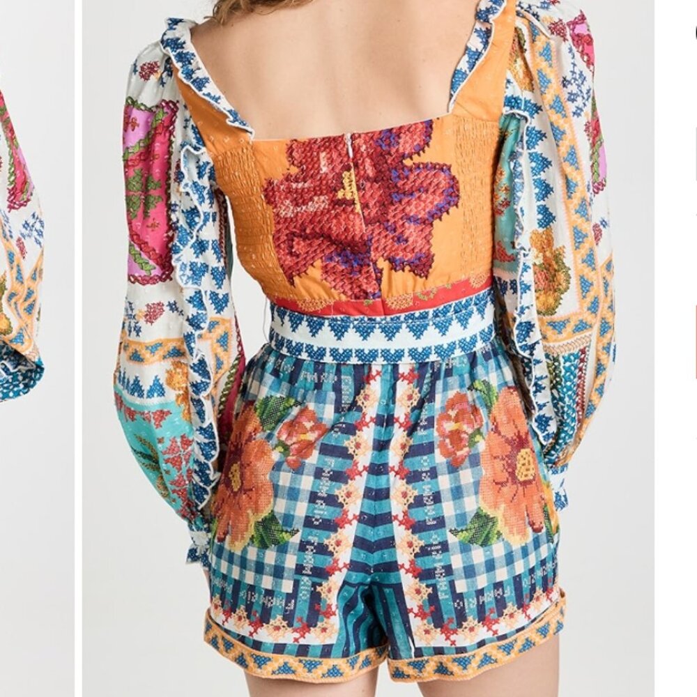 FARM Rio Summer Stitches Romper - Picture 4 of 16
